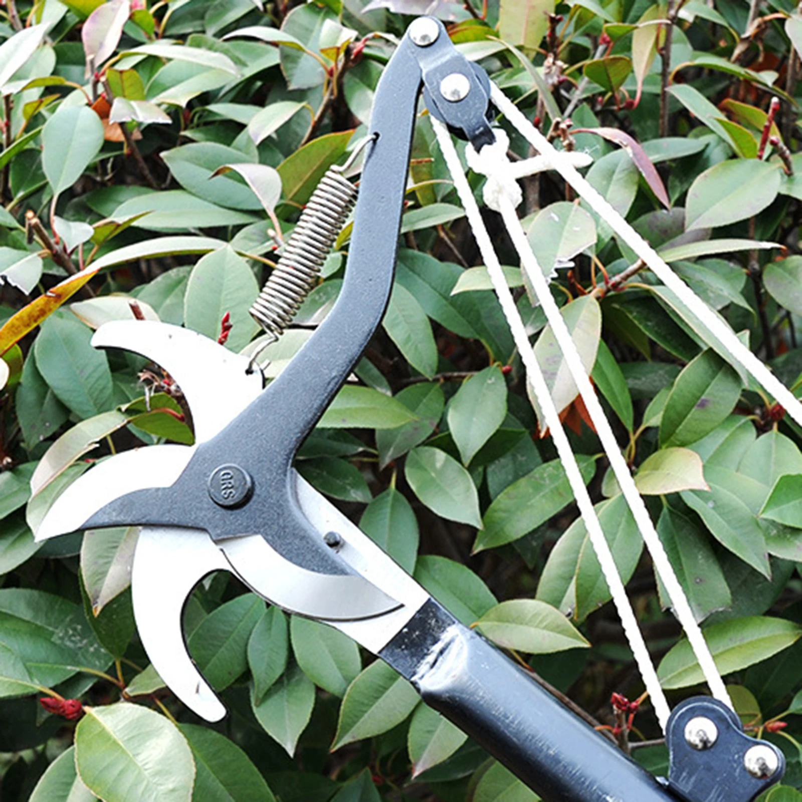 Double Headed Pruning Shears Pulley Upgrade Double Blade Head Pruning Scissors With Rope Fruit Tree Garden Branch Pruning Tools