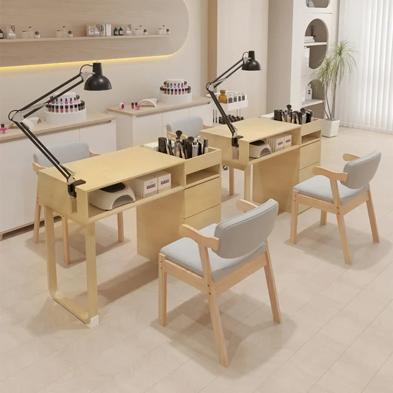 Nail Table Luxury Tables Manicure Portable Folding Polish Display Cabinet Marble Dressing Nails Salon Receptionist Front Desk