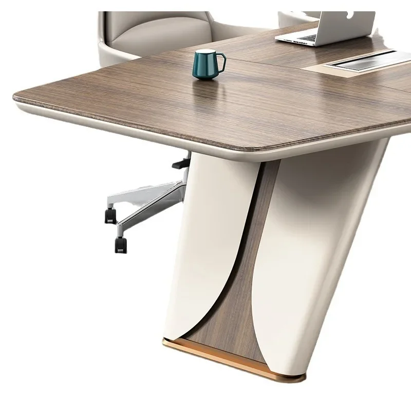 Modern Simple Large Rectangular Commercial Table for Commercial Ergonomic Design Smooth Surface Multi-Purpose Use Noise Free