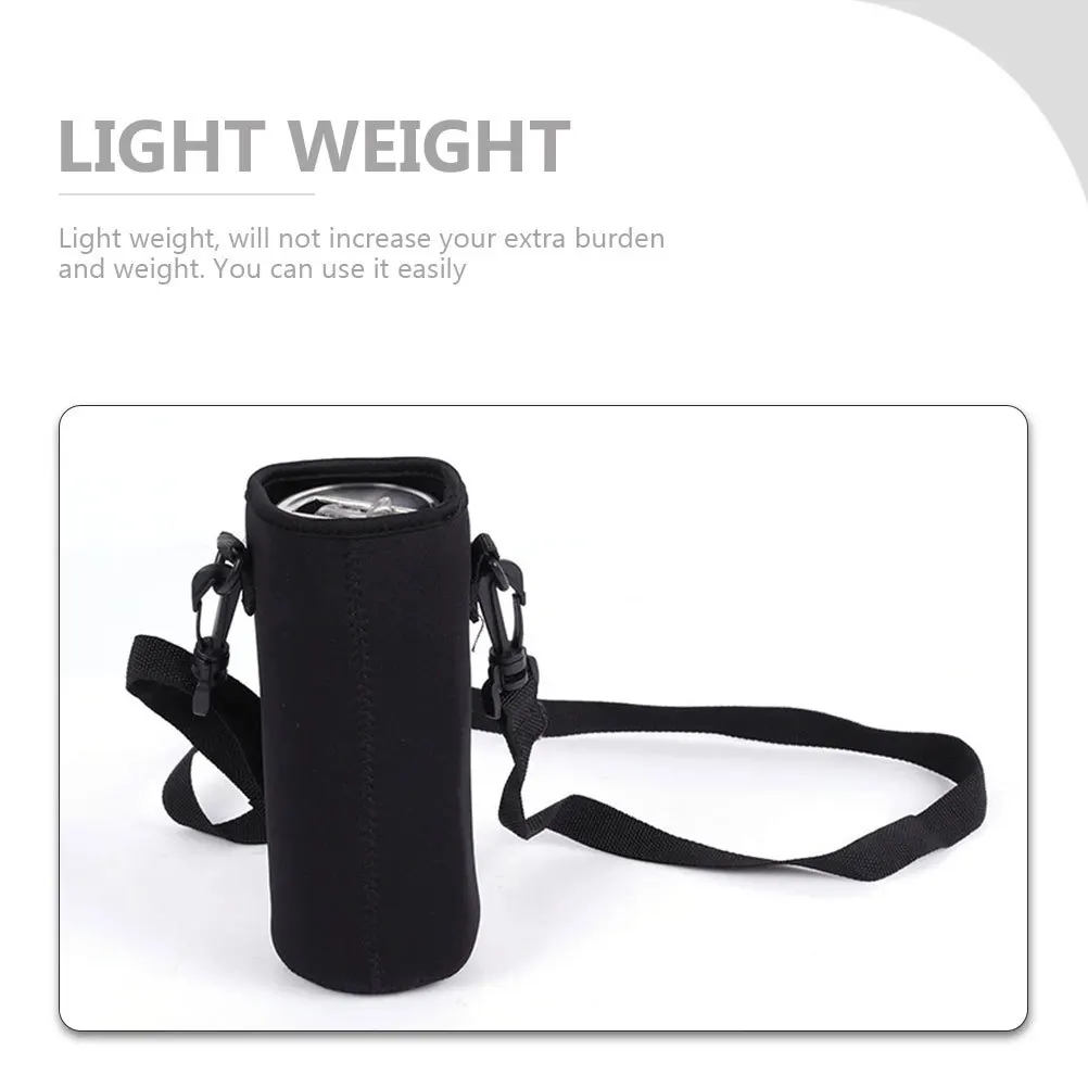 

Back Strap Cup Holder Lightweight Insulated Water Bottle Cover Sleeve Portable Neoprene Carrier Pouch For Outdoor Use