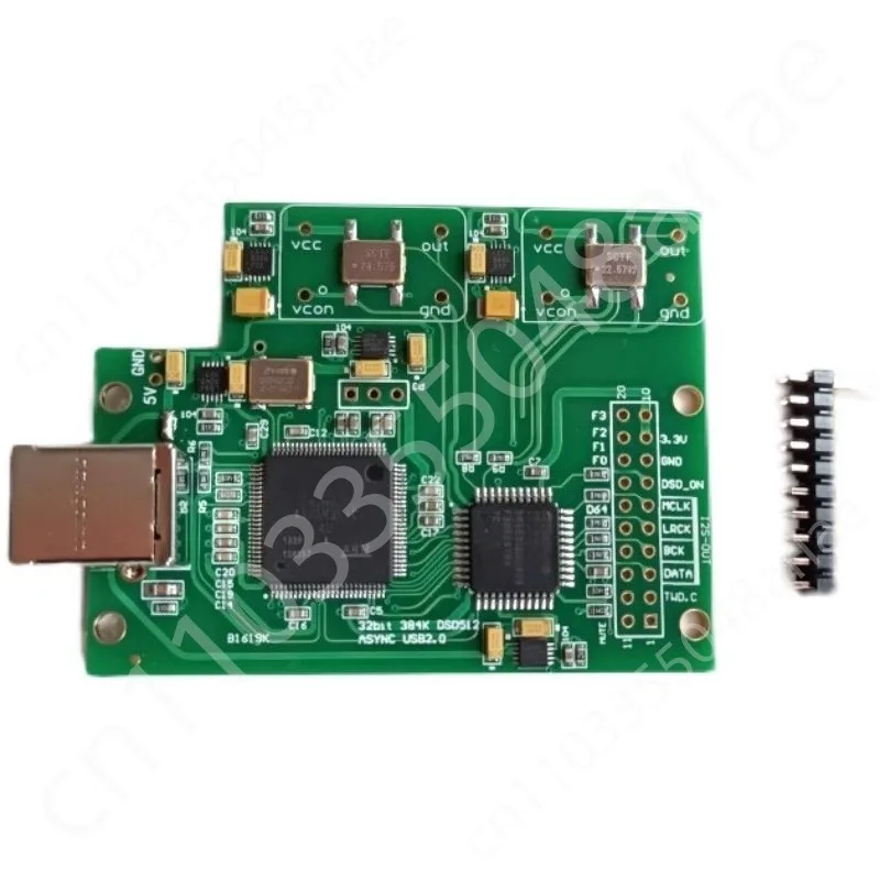 USB asynchronous clock digital interface with five LT3042 independent power supplies