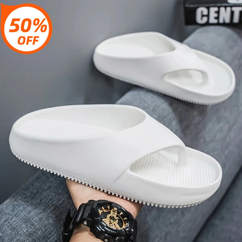 

2026 New Outer Wear Trendy Flip-Flops for Men, Fashionable and Versatile Summer Slippers for Men and Women, Home Indoor Sandals