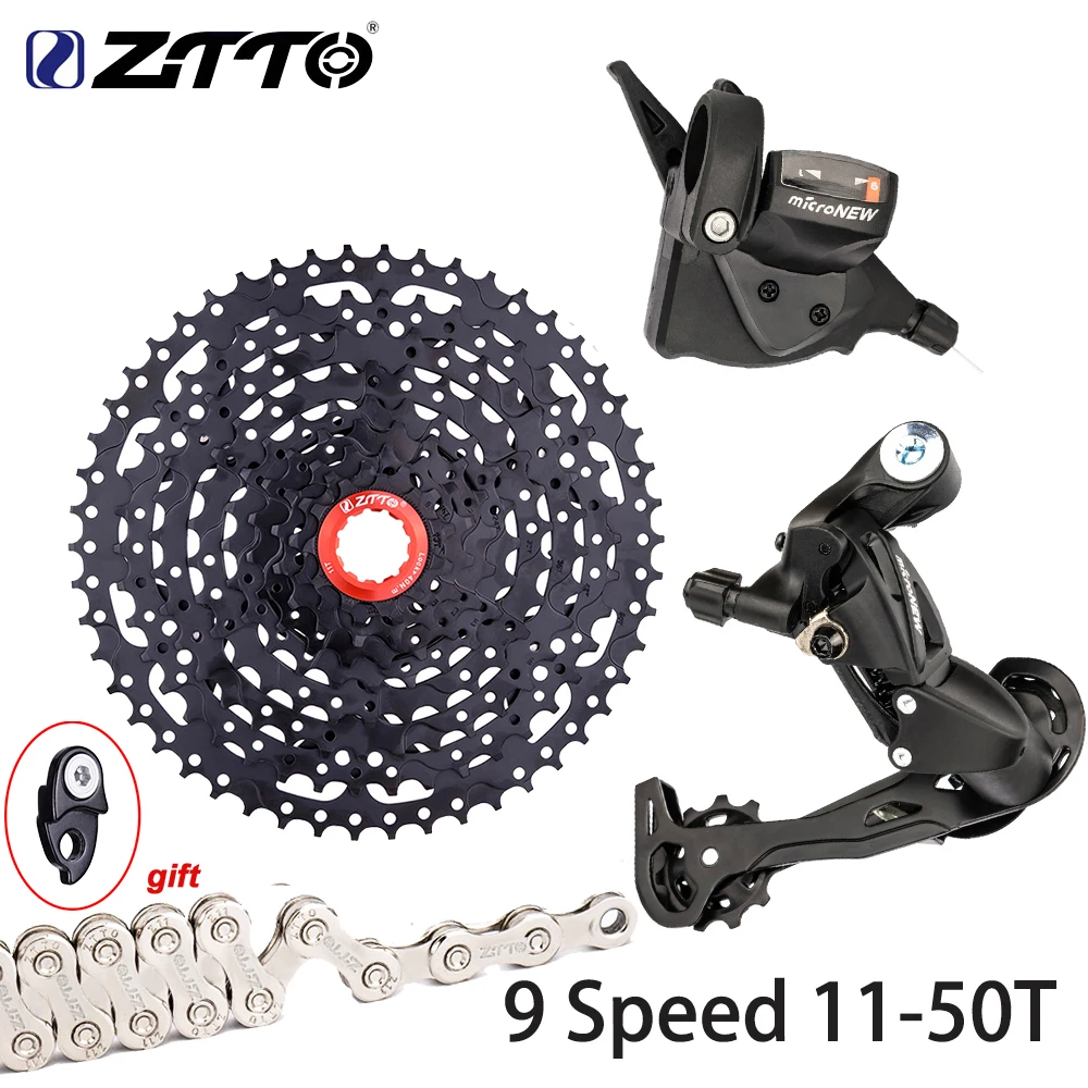 ZTTO-MTB Bicicleta 9 Speed Shifter Desviador Traseiro Groupset
