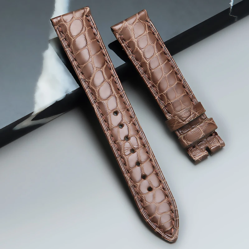 FUYIJIA Private Custom Original Watchbands Circular Nile Crocodile Skin Strap Master Handmade Wristband Luxury Watch Accessories