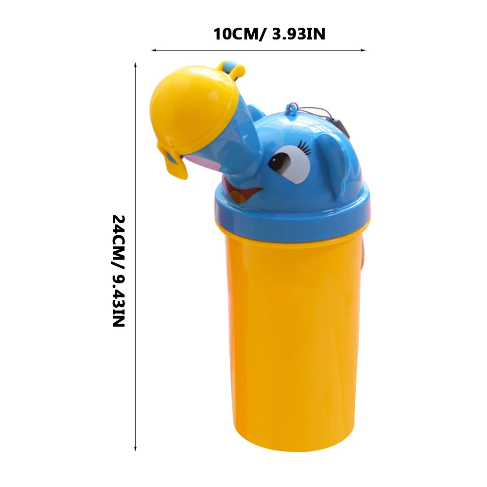 زجاجة مبولة محمولة للأطفال بيبي بوي فتاة للسفر في حالات الطوارئ قعادة خفيفة الوزن مانعة للتسرب تصميم كرتوني للاستخدام في السيارة في الهواء الطلق