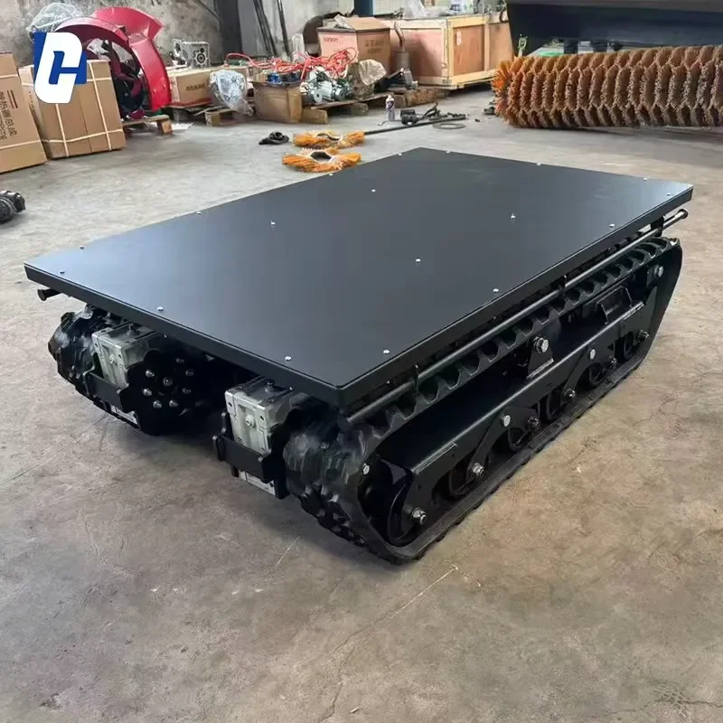 Remote Control Tracked Lawn Mower Efficient Cutting Equipment Engine Platform Suitable for Farmland Orchards and