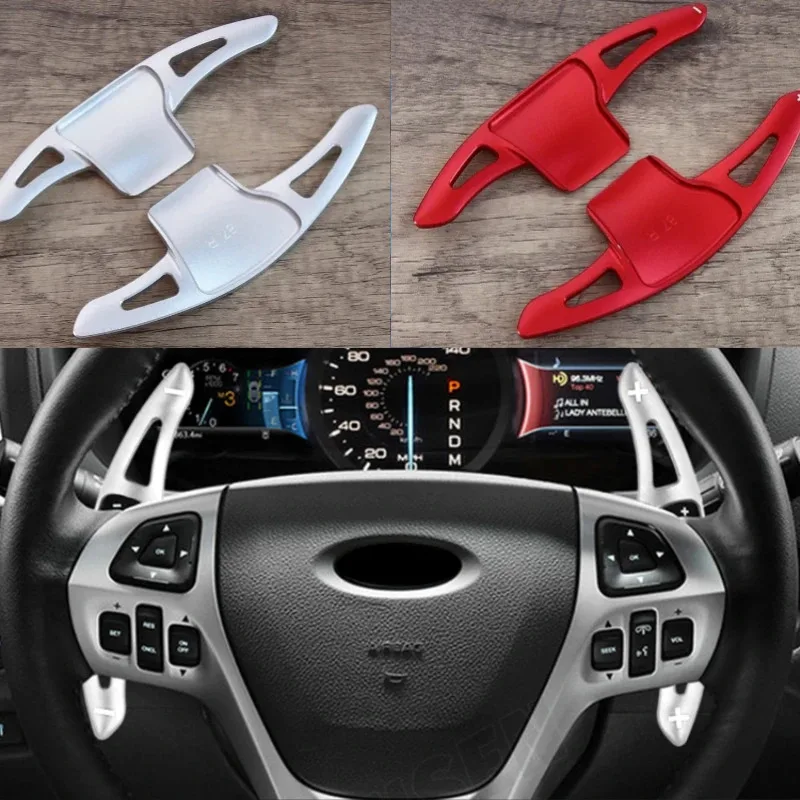 For Ford Explorer 2016-2019 model Aluminum Alloy Car Steering Wheel Gear Shifters Paddle Shift Extension Accessories