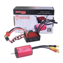 SURPASS HOBBY 2435 3300KV 4500KV 6100KV Brushless Motor w/25A 35A ESC 17g Servo for Traxxas Wltoys HBX 1:18 RC Drift Racing Car