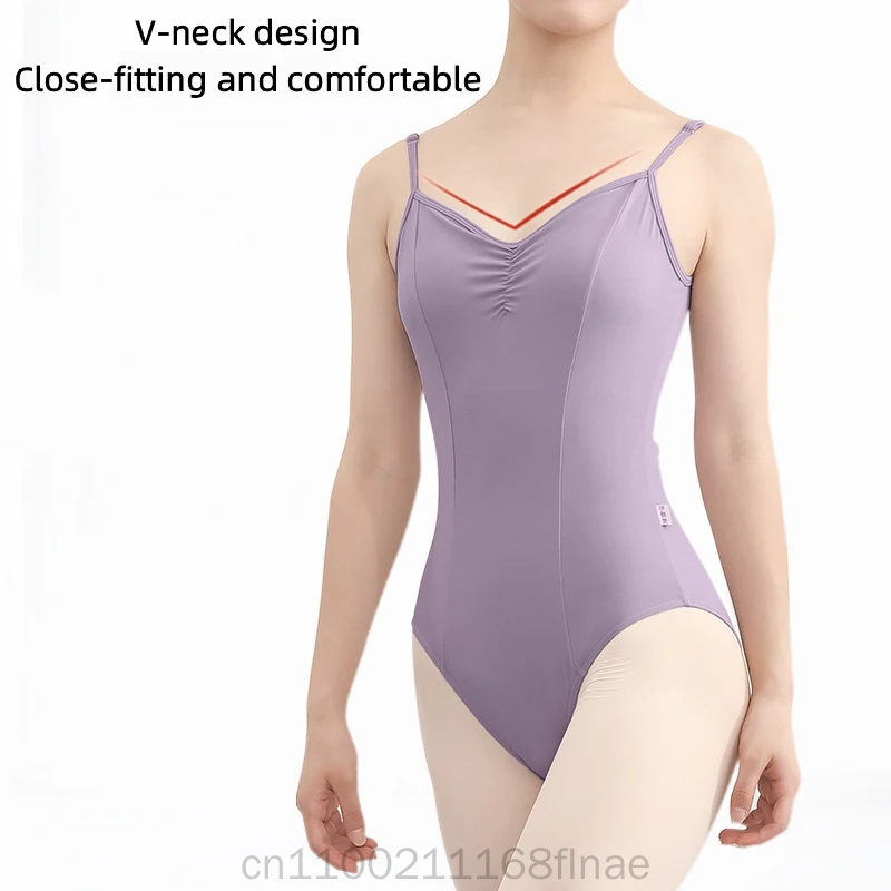 Ballet Dance Art Exam Gymnastics Dress Women's Strap Overbody Basic Training Body Ballet Practice Dance Dress