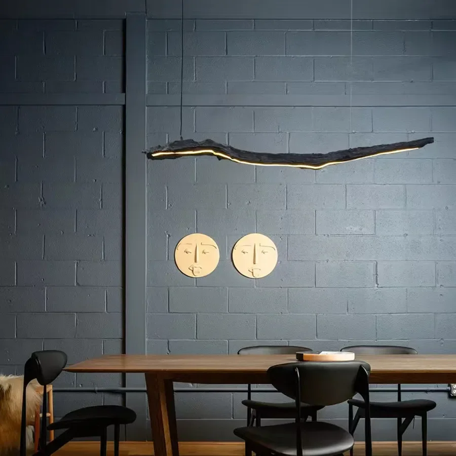 Plafonnier LED Noir au Design Nordique, Luminaire Décoratif d'Nik, Idéal pour un Restaurant, une Chambre à Coucher, une Salle d'Exposition ou un Bureau, 73 Pièces