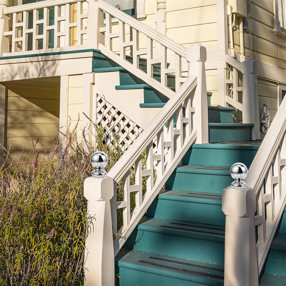 Stainless Steel Hollow Handrail Ball 63Mm Stair Railing Finial Ball Staircase Handrail Column Decoration Railings