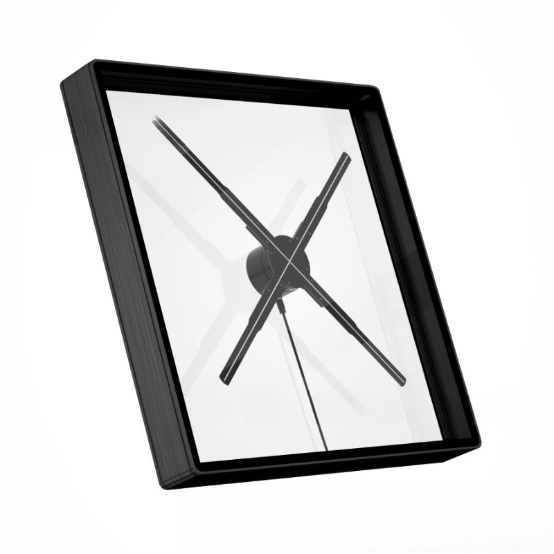 Naked eye 3d holographic fan screen metal square frame protective cover advertising machine accessories dust-proof