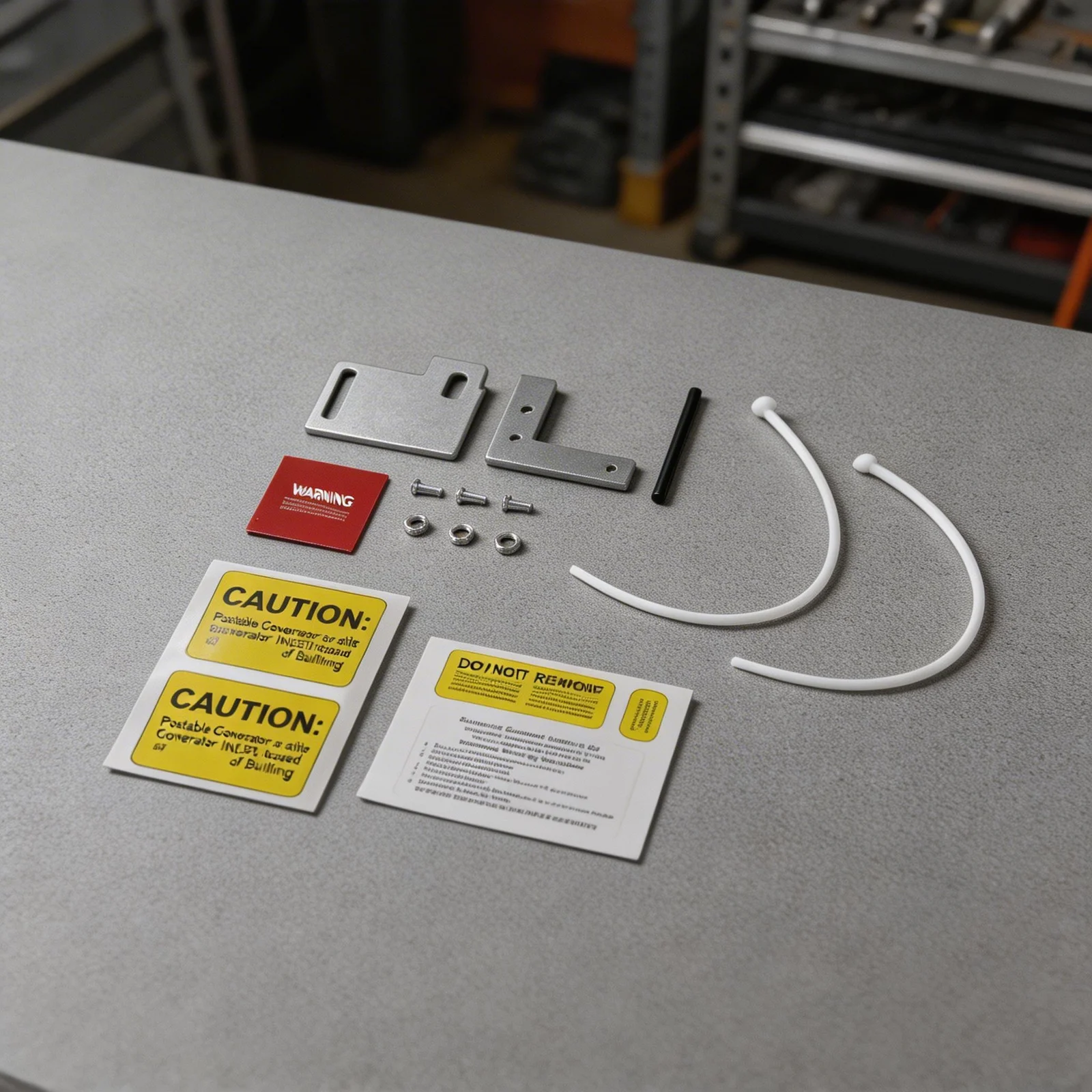 Easy Installation Kit Generator Interlock Kit 1-1 2 Inches Spacing Generator Interlock Kit Interlocking Mechanism Safety Labels