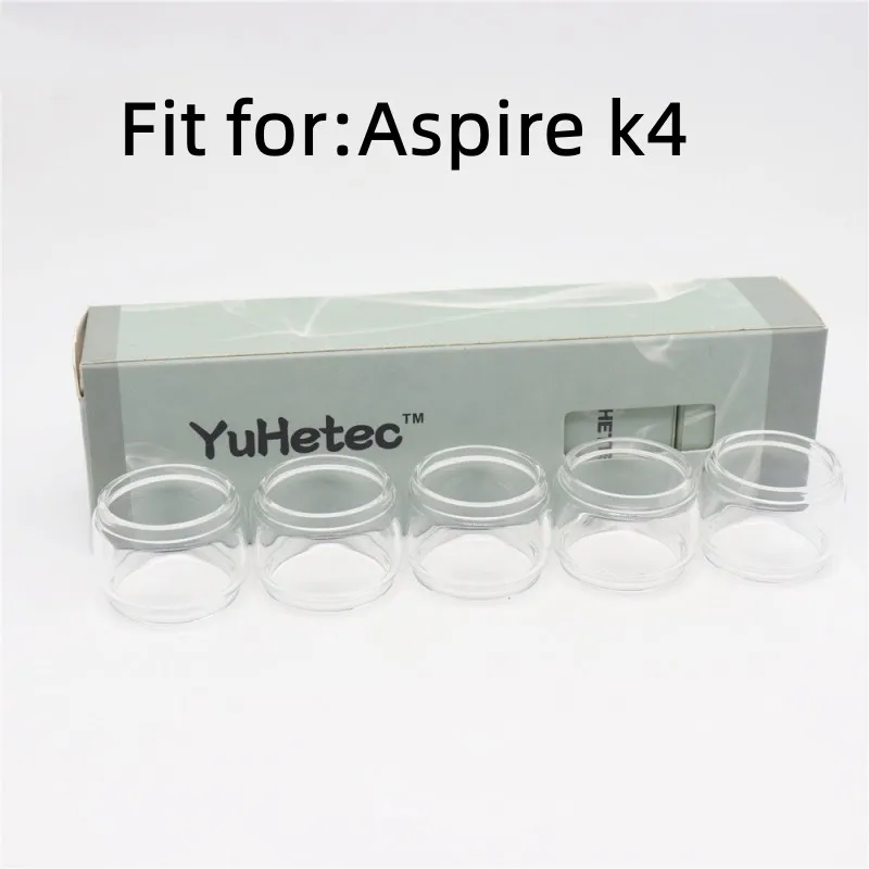 5PCS  Bubble Glass Tube for Aspire k4  Machine Accessories Transparent Replacement Fatboy Tank