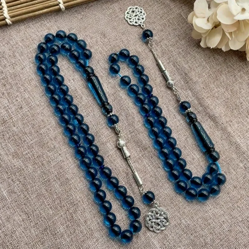 45pcs10mm Acrylic Bracelet Islamic Tesbiha Rosary, Middle Eastern Mouslin Prayer Bracelet/Car Pendant Gift