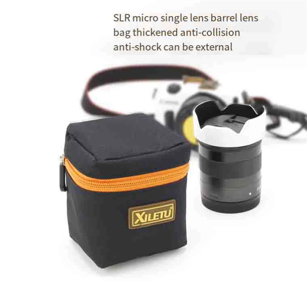 XILETU SLR Camera Lens Barrel Multifunctional Photography Belt Camera Anti-Swing Belt Lens Bag