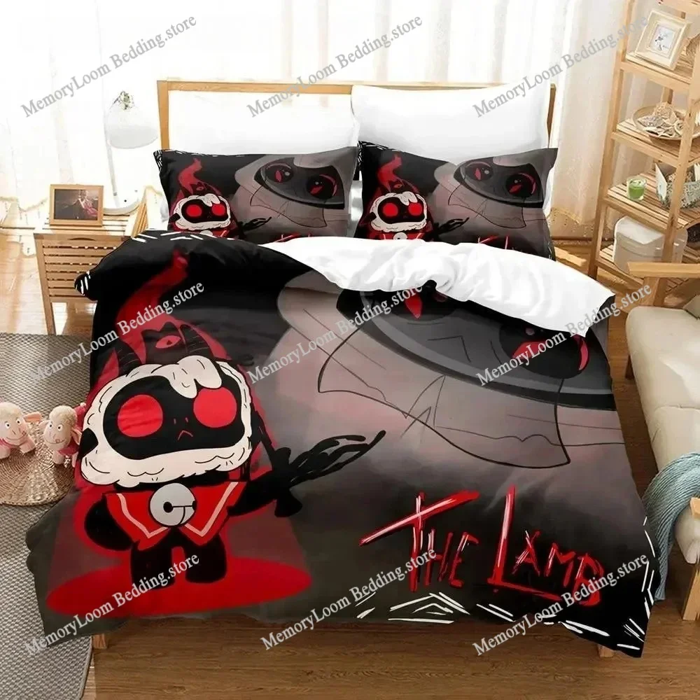 

New Cult of the Lamb Bedding Set Single Twin Full Queen King Size Bed Set Adult Kid Bedroom Duvet cover Sets 3D Print Game Anime