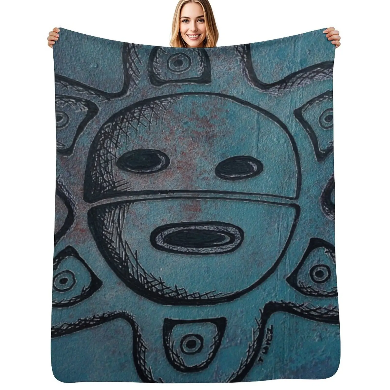 

Taino Sun Throw Blanket Luxury St Luxury Thermals For Travel Moving Blankets
