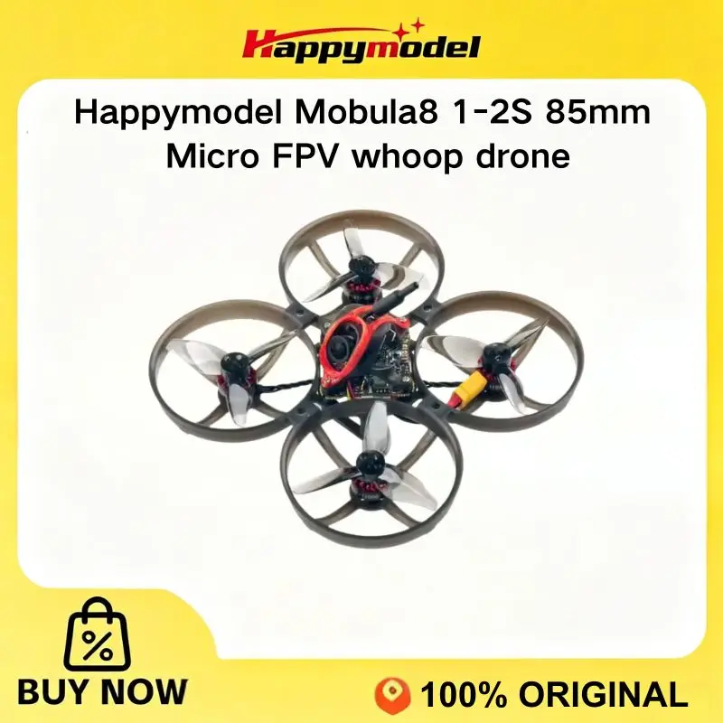 Happymodel Mobula8 2S 85mm Brushless Whoop ELRS UART Crossover X14 AIO FC 400mw VTX 1103 Motor BNF FPV Racing Drone