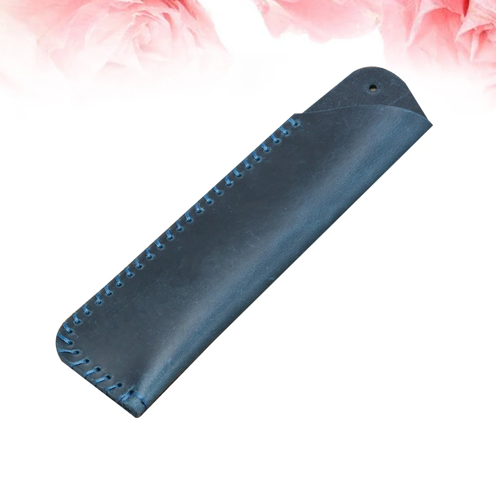 

Personality Pen Cover Vintage Pen Case Holder Pouch Protective Pen Bag for Home School Office (Blue)