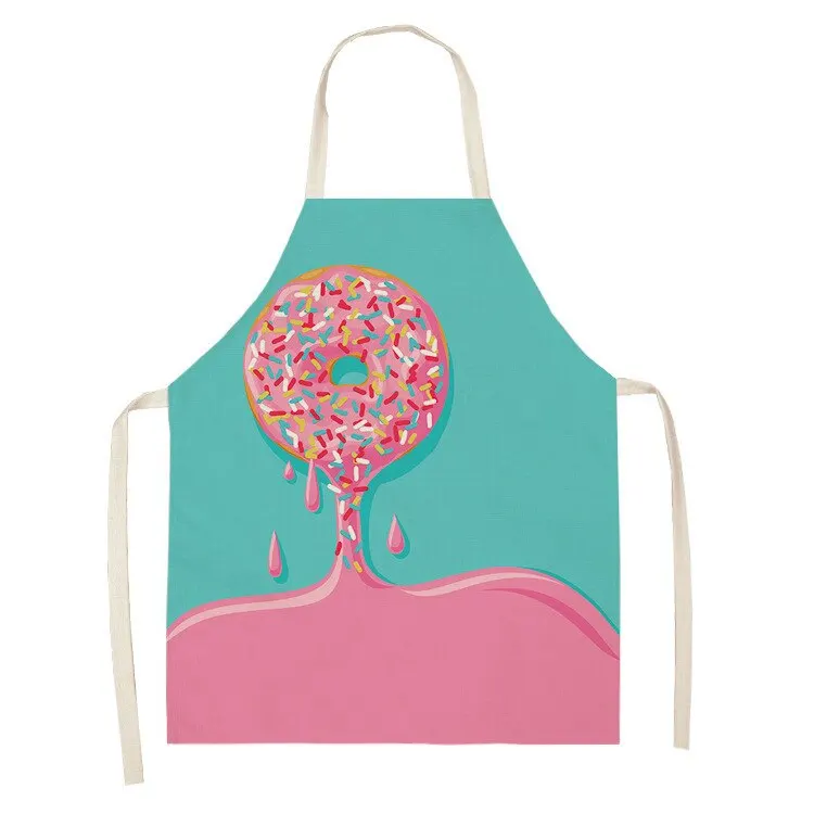 Ice Cream Women Kitchen Aprons Waterproof Barber Apron Cooking Oil-proof Cotton Linen Antifouling Chef Apron Unicorn Apron Kid