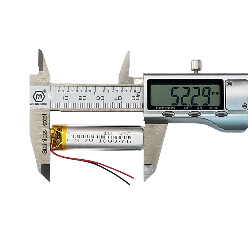 High Capacity 101550 Battery 3.7V 1000mAh CE Certified Small Electronic Devices Li-ion Rechargeable A+ Grade for Digital Camera