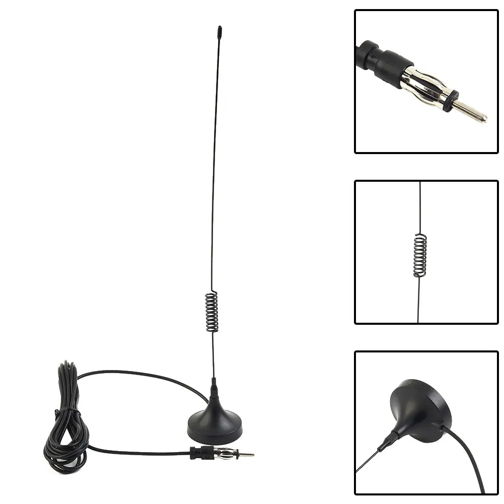 Car FM Antenna Auto Stereo Radio FM/AM Signal Booster Aerial Universal Fit In Any Car SMA-female Connector