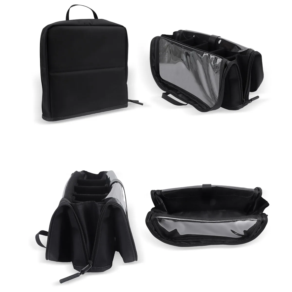 European and American Portable Makeup Storage Bag Professional Makeup Handbag with Magnetic Closure Brush Bag Foldable Large Cap
