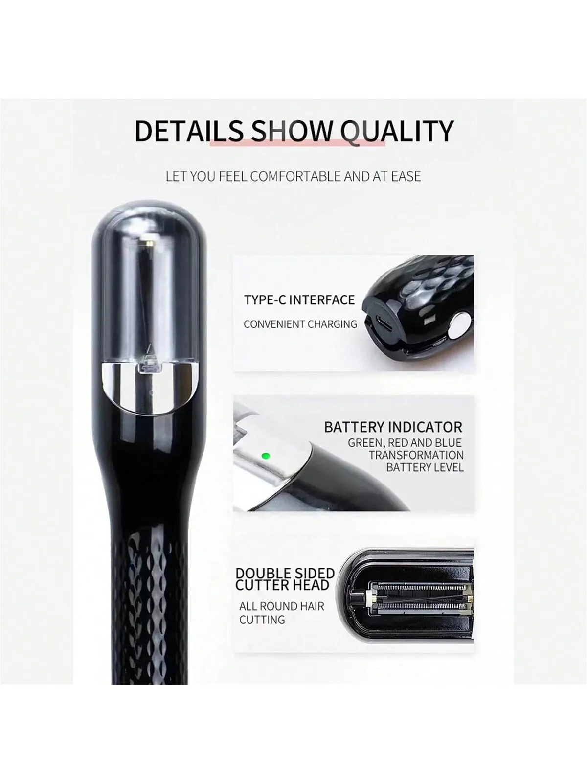 أدوات قص الشعر التجميلية متعددة الوظائف للنساء، مزيل أطراف مقسمة تلقائيًا، مشط استقامة، أداة مختلفة للعناية بالشعر