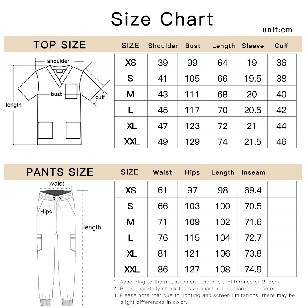 Roupa de trabalho clínica enfermeira uniforme feminino bolso médico esfrega conjunto calças jogging conjunto médico cirurgia macacão masculino pet beleza workwear