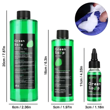 Tattoo Green Soap and Blue Soap - Super Concentrated Tattoo & Piercing Cleanser for…