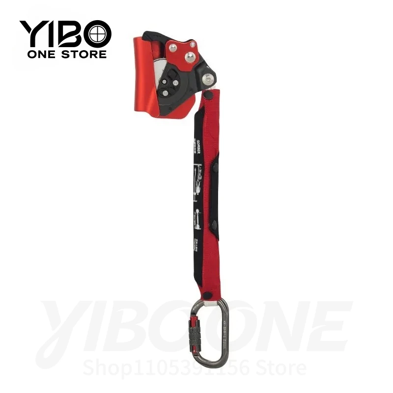 Neuer Dual-Mode Verstellbarer Fallschutz 150KG Klettergerät Absturzsicherung mit Pufferbeutel und Karabiner