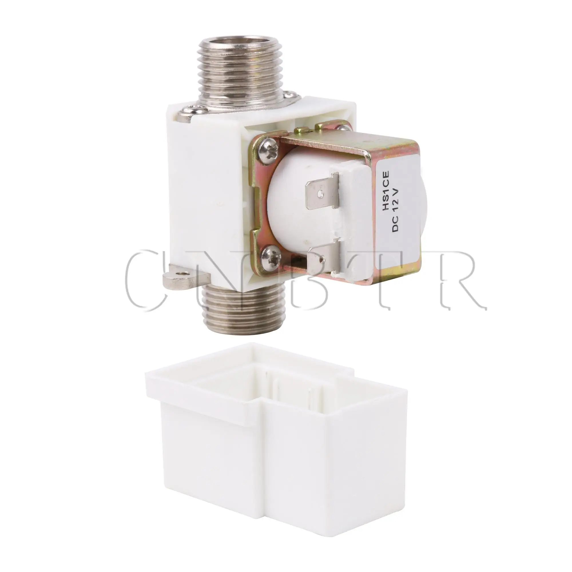 

CNBTR Brass Electric Solenoid Valve DC12V 1/2 Inch 300mA 0~1.0MPa for Water