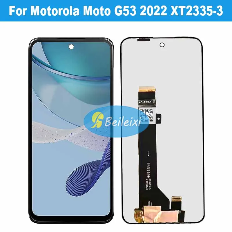 For Motorola Moto G53 XT2335-3 XT2335-2 XT2335-1 LCD Display Touch Screen Digitizer Assembly For Moto G53 5G 2022