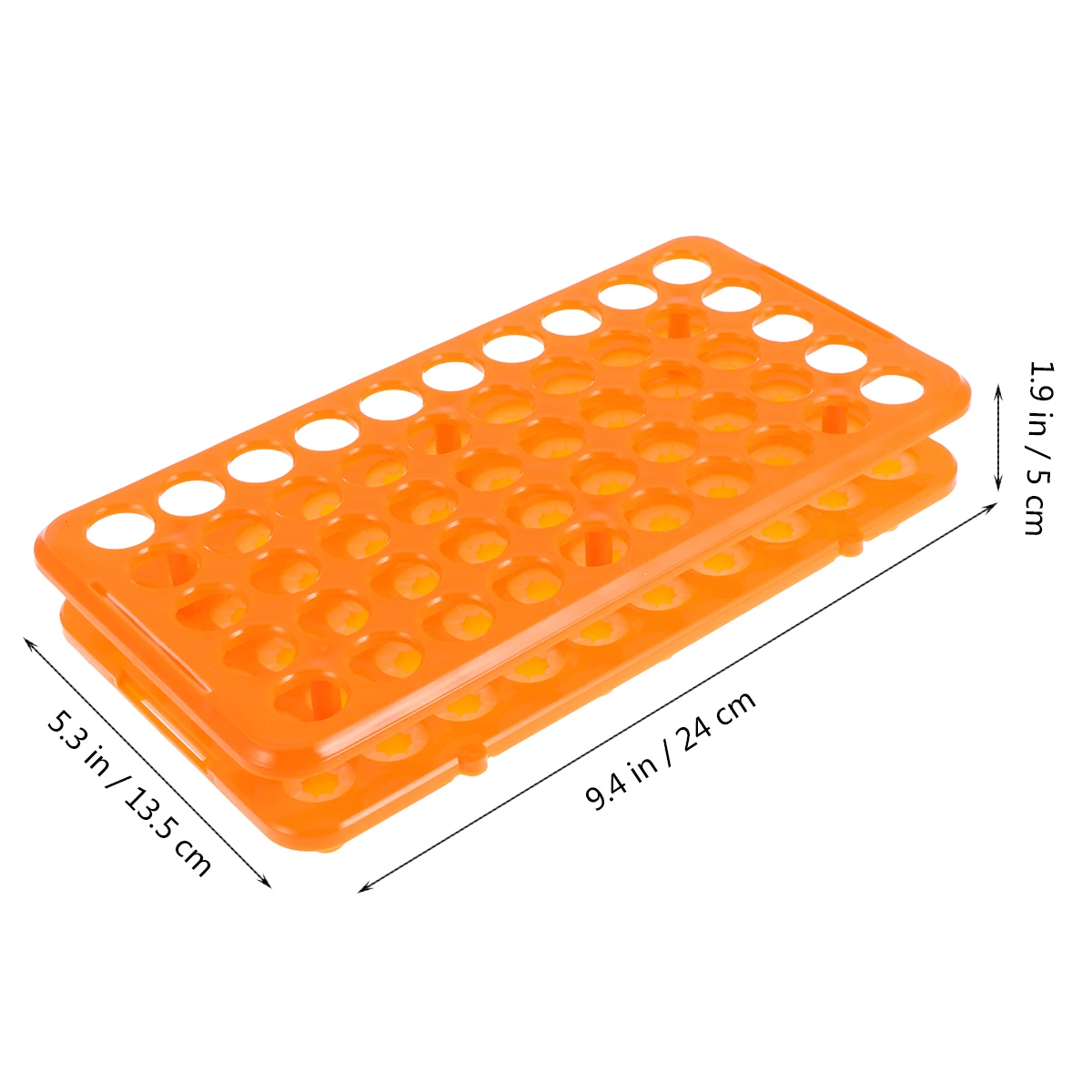 

1pcs Test Tube Rack 50 Slots Orange Laboratory Thickened Cylindrical Water Bath Holder for Tubes