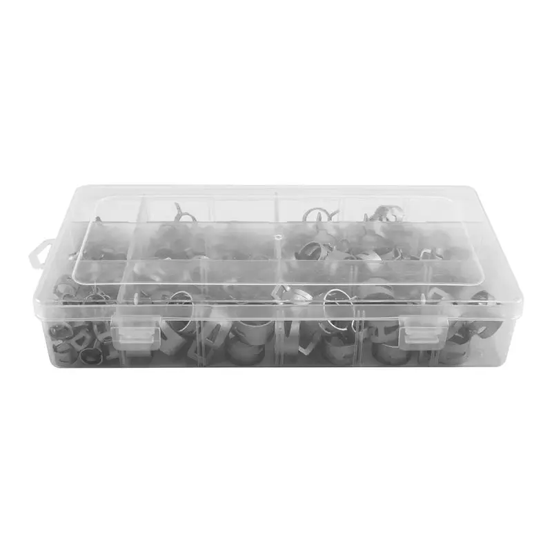 A21Q -160 Pcs Hose Clamp Assortment Diameter 6.5 - Diameter 18Mm Screwdriver Hose Clamps