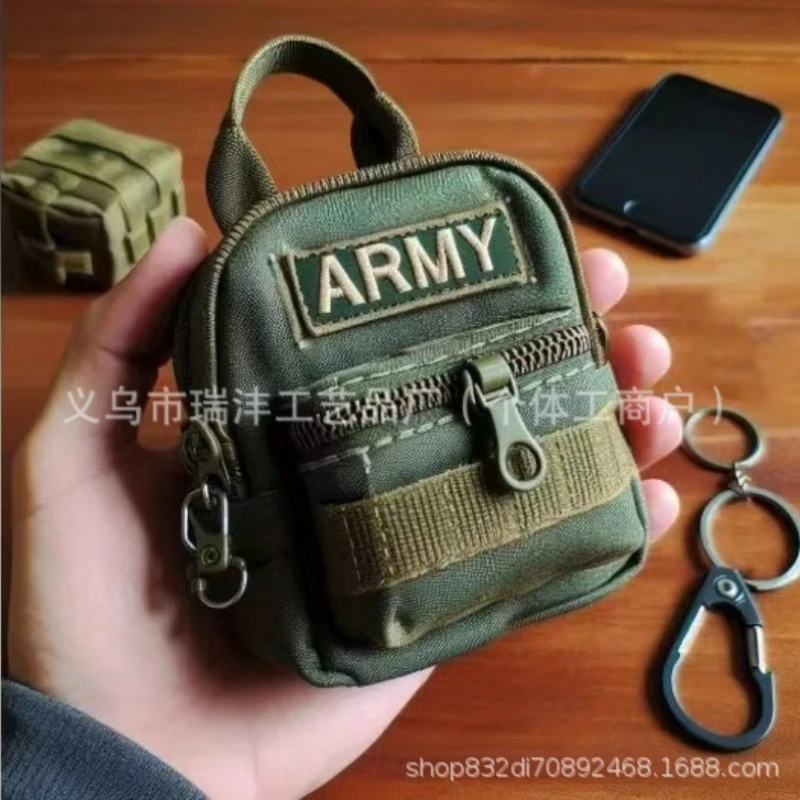 

Новый тканевый мини-рюкзак-брелок, многофункциональная сумка для ключей, кошелек для монет, аксессуар для активного отдыха, подарок для подростков