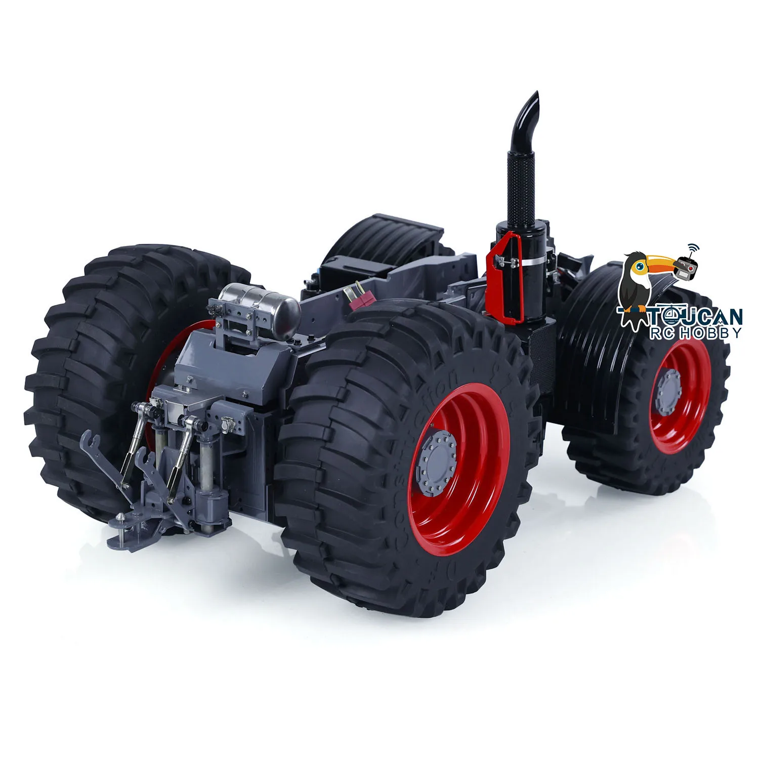 LESU 1/16 RC Metal Assembled Chassis 4X4 Painted Model with Differential Lock for 1050 Remote Control Tractors DIY Car Model