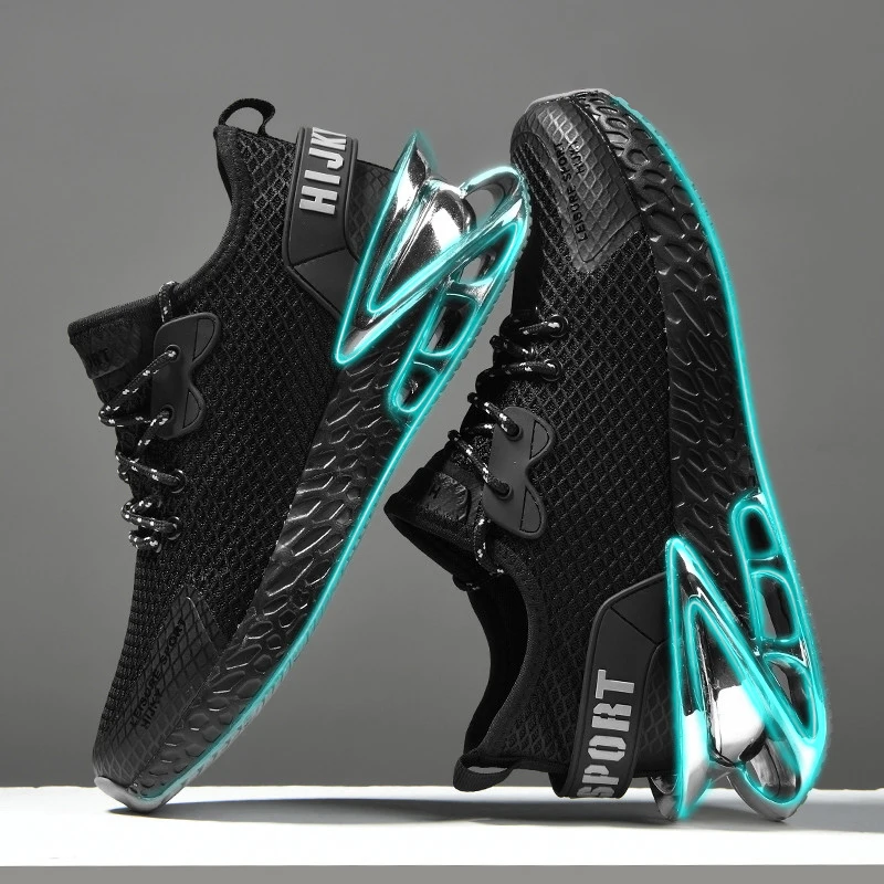 

Luxury Men's Sneakers Casual Breathable Trainer Race Fashion Loafers Running Shoes for Male Tenis
