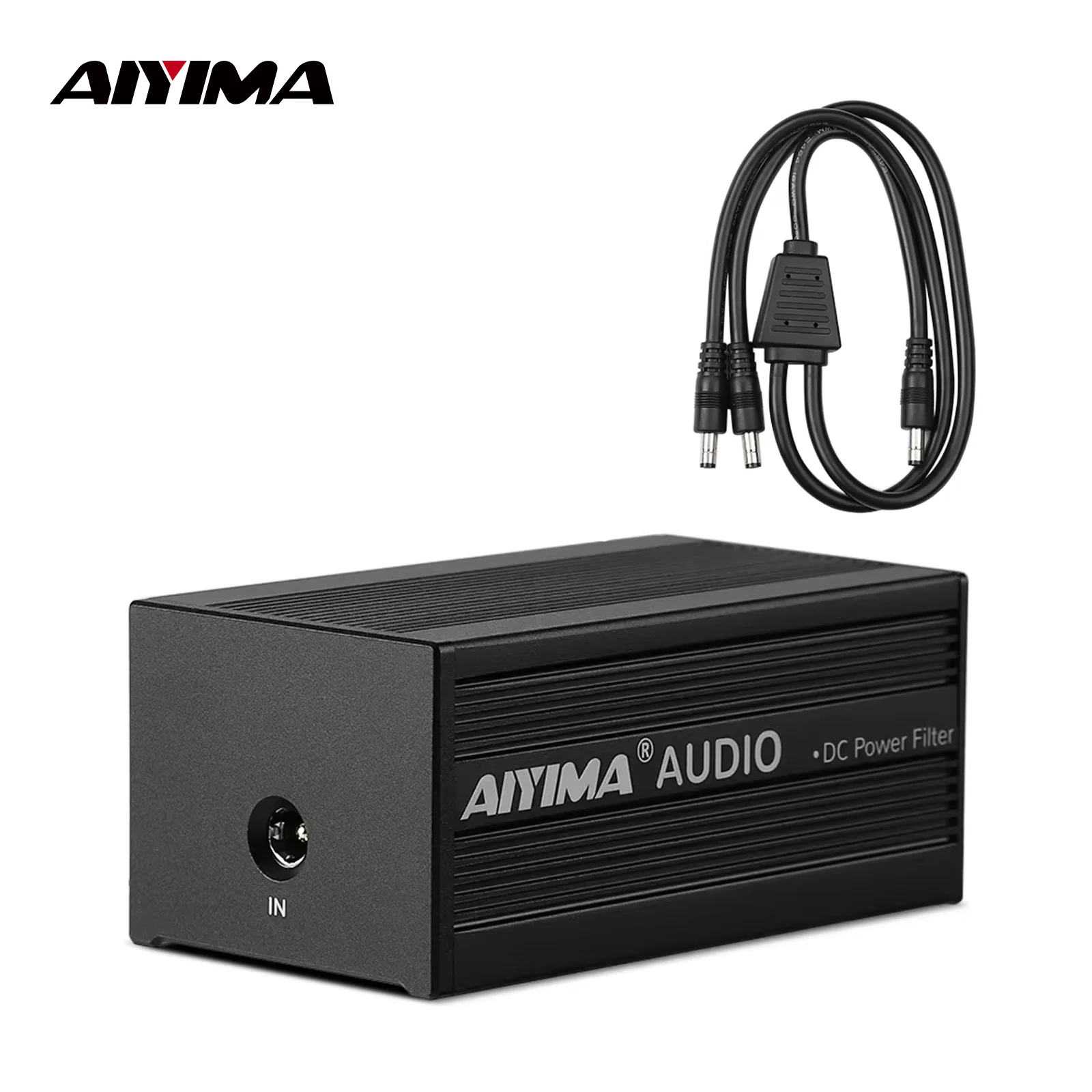 AIYIMA DC Power Filter EMI Noise Suppressor Ripple Reduction Dual Isolation Power Cleaner for DAC Amplifier A20 MON0/A80/A07 MAX
