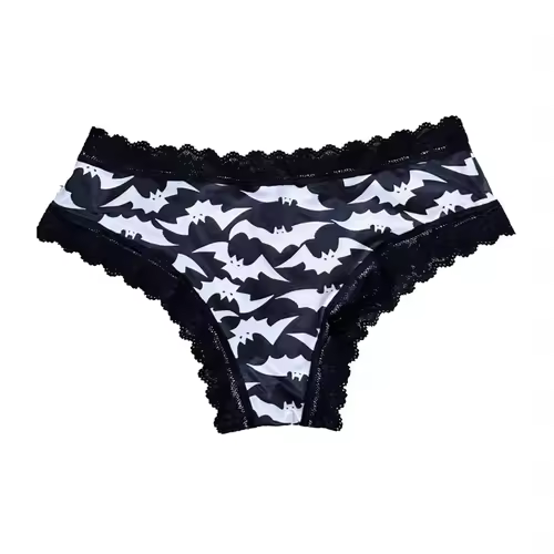 Underwear Women's Lace Edge Sexy Panties Gothic Style Lingerie Rose Skull Personalized Comfortable Breathable Triangle Pants - Image 10