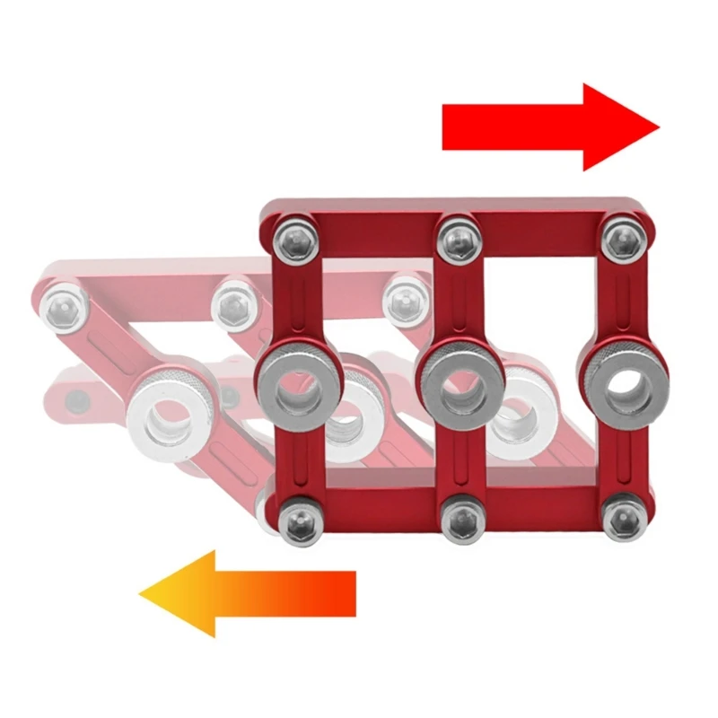 

Adjustable Woodworking Self Centering Dowelling Jig Durable Hole Positioner Locator Dowel Hole Locator