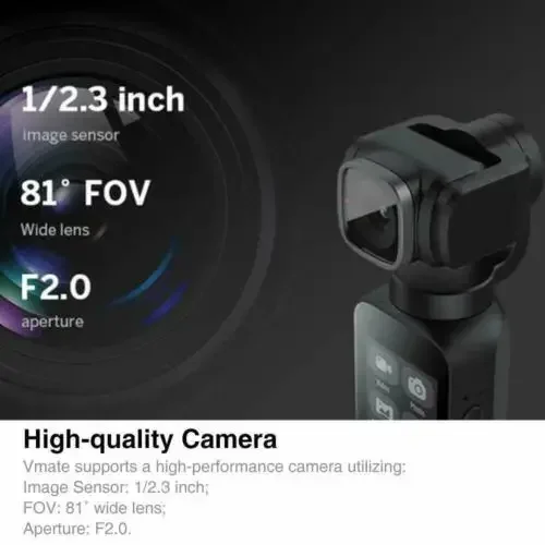 Snoppa Vmate Palm Sized 6-Axis Handheld Pocket  4K  118g Wifi Connection With Microphone 90 Degree Rotating Lens