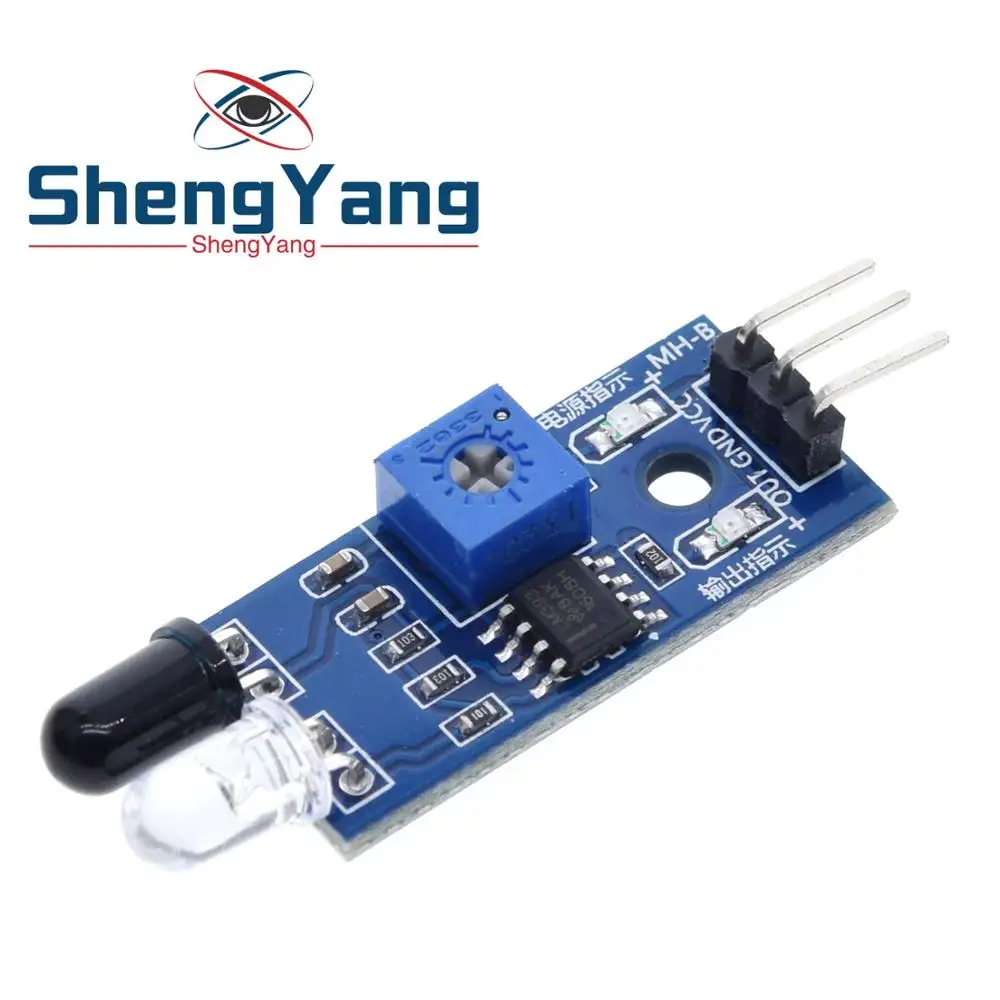 TZT IR Infrared Obstacle Avoidance Sensor Module for Arduino Smart Car Robot 3-Wire Reflective Photoelectric New