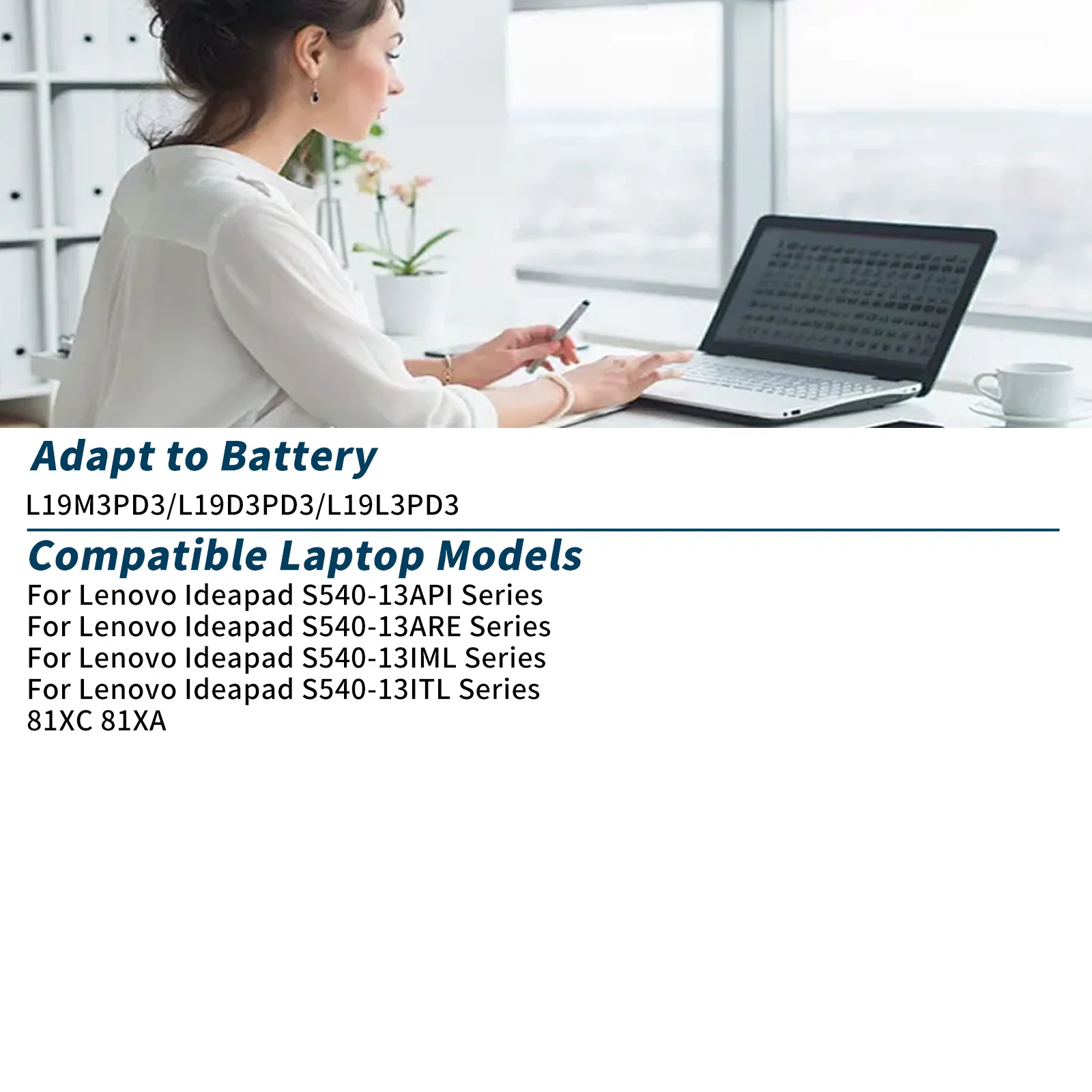 L19M3PD3 L19D3PD3 L19L3PD3 Battery for Lenovo IdeaPad S540-13API S540-13ARE S540-13IML S540-13ITL Xiaoxin Pro 13 2019 2020 2021
