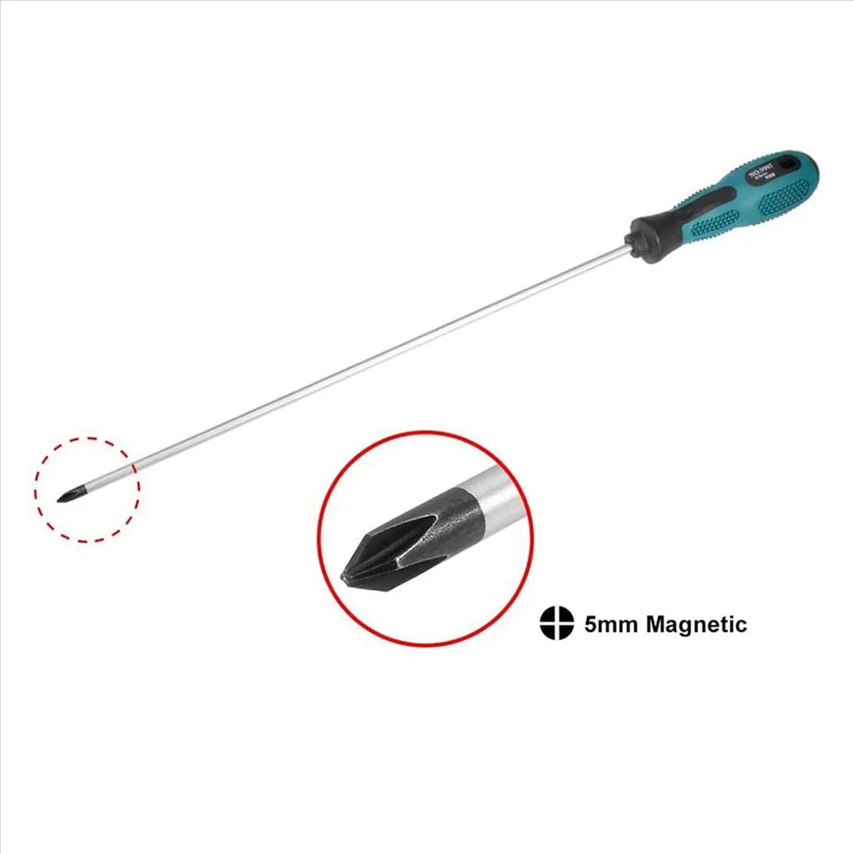 BHBL 2 Packs 12 Inches Long Slotted and Screwdriver Flat Blade Screwdriver Magnetic Screwdriver with Rubber Handle
