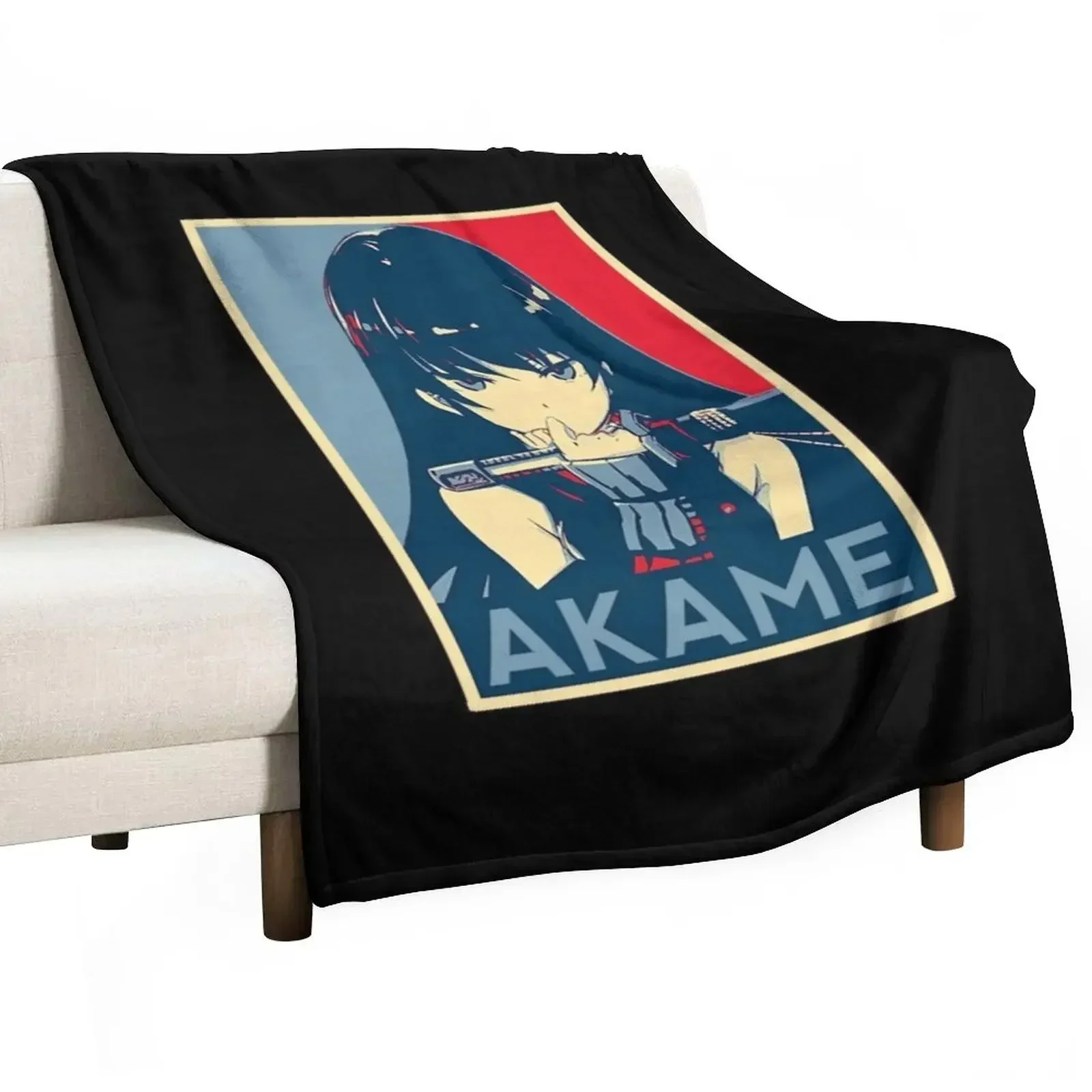 

Akame ga Kill - Akame waifu! Throw Blanket Soft Plaid Cute Fashion Sofas Hair Blankets