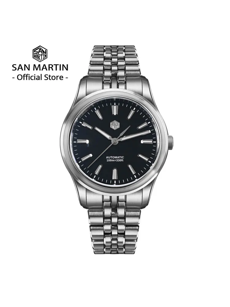 

San Martin 36mm 39mm Gada Classic Simple Enamel Dial Miyota 90S5 Original Design Dress Men Automatic Mechanical Watch SN0144