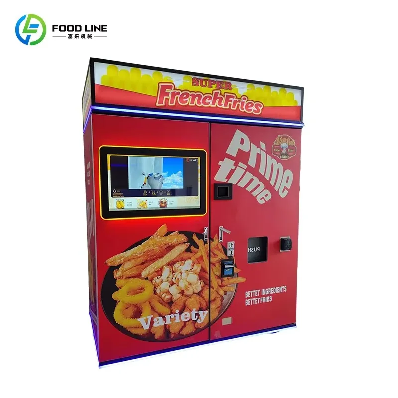FOODLINE Customized Hot air French Fry Vending Machine French Fry Fried Chicken Vending Machine