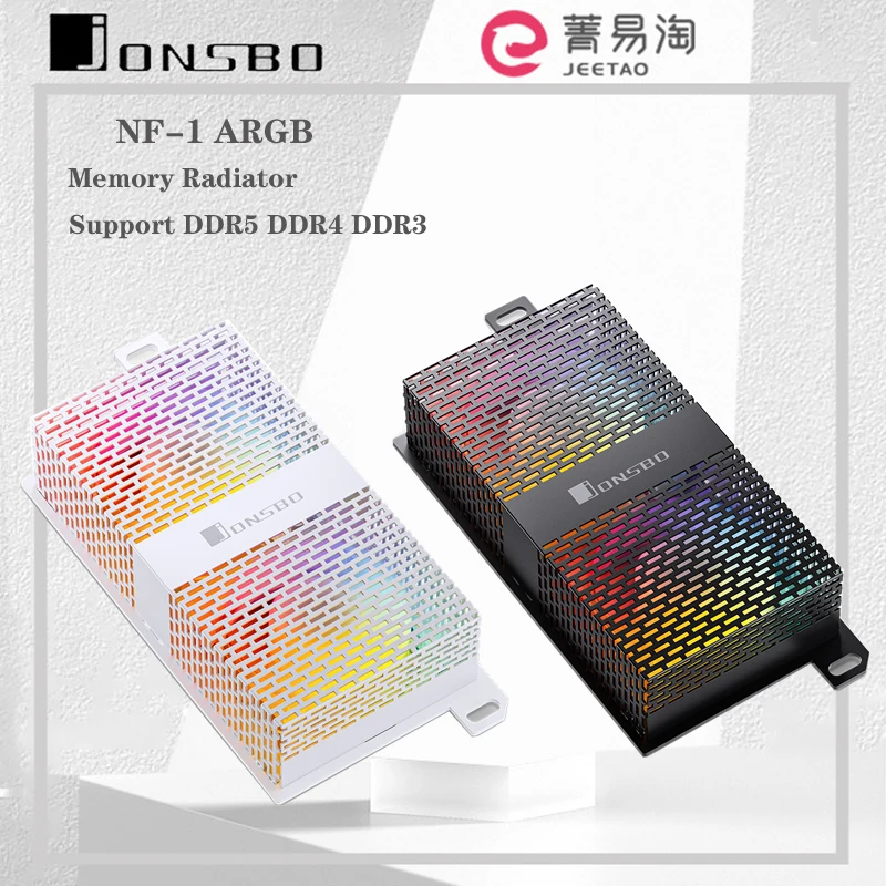 

JONSBO NF-1 Memory BarRadiator DDR4 Cooling Vest Memory Fan Module DDR5 DDR4 DDR3 Overclocking ARGB NF-1 Memory Radiator